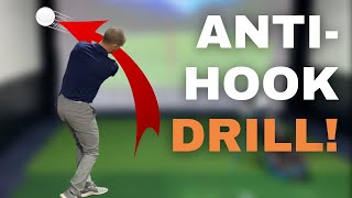 Stop Hooking The Golf Ball  Anti Hook Drill [upl. by Aivilys]