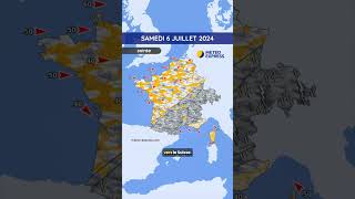 Météo du Samedi 6 au Lundi 8 Juillet 2024 [upl. by Salokin]