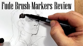 Fude Brush Markers Review [upl. by Sixla381]