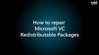 How to repair Microsoft VC Redistributable Packages [upl. by Langer]