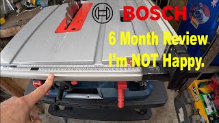 Bosch GTS 635216 Table Saw 6 Month review [upl. by Selmner]