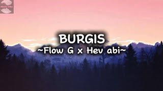 Flow g x Hev abi  Burgis Lyric video [upl. by Sucirdor]