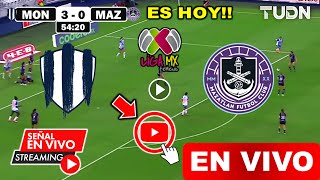 Monterrey vs Mazatlán en vivo donde ver a que hora juega Monterrey vs Mazatlán Liga MX Femenil [upl. by Eninahs]