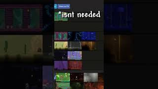 The ONLY True Terraria BIOMES Tier List [upl. by Nilpik833]