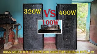 100 watt amplifier💥 Vs 320watt and 400watt top🔥sound test 🔊 kya baja paye ga 🤯 mini dj setup 💥💥💥 [upl. by Eemaj]