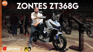 Zontes ZT368G  Il nuovo scooter adventure in video da EICMA 2024 [upl. by Emiaj]