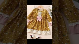 Winter baby frock sardiyon ke kapde chhoti bacchiyon ke garam frock top and frock design [upl. by Emmaline]