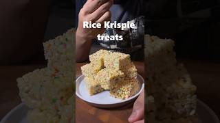 Crispy Rice Krispie Treats food shorts dessert easyrecipe 3ingredientrecipes [upl. by Ailecra]