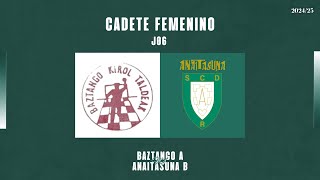 CF  LIGA  1ª FASE  J06  Baztango A vs Anaitasuna B 20242025 [upl. by Akihsay]