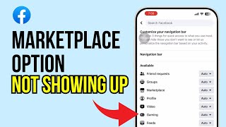 How to Fix Facebook Marketplace Option Not Showing Up [upl. by Siul230]