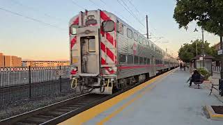 Caltrain Express 712 at Santa Clara Station with JPBX 908 F40PH2CAT and 4015 Cab Car [upl. by Adnaerb449]