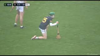 ADAM SCREENEY SCORES POINT BUT GETS A PUNCH IN THE NUTS FOR RUNNING HIS MOUTH  2024 OFFALY HURLING [upl. by Ahsart]