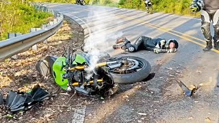 Riders Having a Really Bad Day  Unexpected and Crazy Motorcycle Moments  Ep464 [upl. by Melnick]