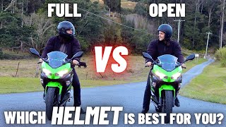 Best Motorcycle HELMET for YOU Full Face Vs Open Face Vs Modular Helmets [upl. by Eenot]