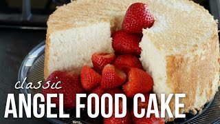 Classic Angel Food Cake How to Make Angelfood Cake Recipe [upl. by Arimat509]