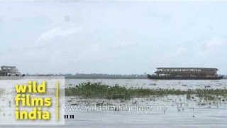 Houseboat sailing on the longest lake of India  Vembanad Lake Kerala [upl. by Mukerji]