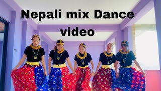 Nepali mix songs Group dance💗 [upl. by Latsirk628]