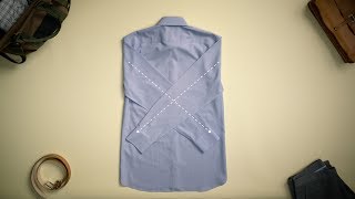 How to Fold a Dress Shirt for Packing  Bonobos [upl. by Otilrac]