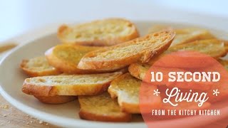 How to Make Crostini  10 Second Living [upl. by Rysler246]