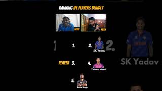 Ranking IPL players Blindly pw ipl indiansports cricket crickettrivia trivia ipltrivia [upl. by Napas63]