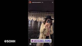 Drake’s Baby Mama Sophie Brussaux Visits Rome And Sees The Pope [upl. by Stoat]