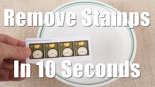 Remove Postage Stamps From Envelops in 10 Seconds [upl. by Atiuqam663]