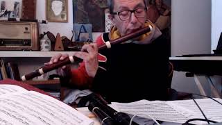 G P Telemann Canone 2a Presto for two baroque flute [upl. by Laurentia]