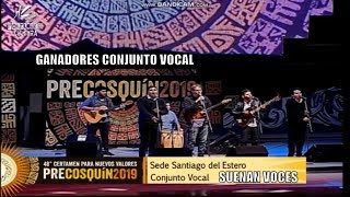 Ganadores PRE COSQUÍN 2019  Conjunto Vocal  Suenan Voces [upl. by Milburn517]