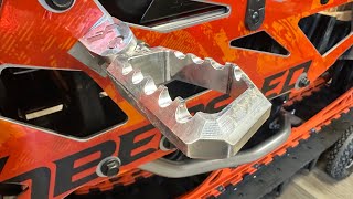 Sidehill Moto FallLine Footpegs Installation and Thoughts [upl. by Nohshan]