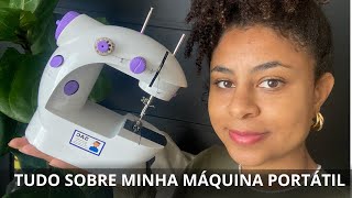 Tutorial de como usar mini máquina de costura portátil Máquina perfeita pra quem não sabe costurar [upl. by Tris559]