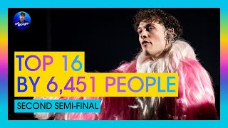 Eurovision 2024 Semifinal 2  TOP 16 By 6451 People [upl. by Cony423]