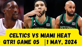 Thrilling Boston Celtics vs Miami Heat Game 5 Highlights qtr1  NBA Playoffs 2024 [upl. by Onairotciv]