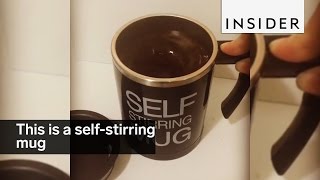 This is a selfstirring mug [upl. by Ardnaet454]