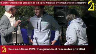 Fleurs en Seine 2024 Inauguration et remise des Prix 2024 [upl. by Heyes730]