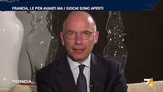 Elezioni in Francia il commento di Enrico Letta “La novità è la polarizzazione” [upl. by Anits57]