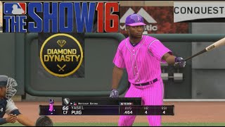 MLB The Show 16 Yasiel Puig Conquers Minnesota Twins Diamond Dynasty [upl. by Eemyaj]