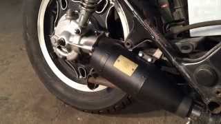 Honda CX500 custom exhaust with a Werkes muffler from BBCR Engineering [upl. by Celestyna]