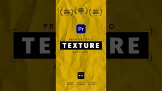 How to Texture Anything in Premiere Pro [upl. by Botnick]