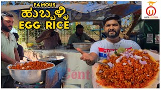 Hubballi Special Egg Rice  Tastiest Street Food in Hubli  Kannada Food Review  Unbox Karnataka [upl. by Reede561]