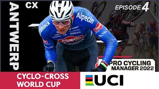 Cyclocross World Cup CX  Hulst  Antwerp  Pro Cycling Manager 2022 [upl. by Iznekcam894]