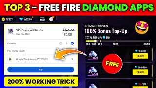 Top 3  FreeFire Max Diamond App 2023  Free Fire Free Diamond  Free Diamonds In Free Fire Max [upl. by Ikcin]