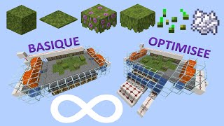 Usine à Mousse Bloc et Tapis Azalées Poudre dOs et Graines Blé 🛠 Minecraft Java 117 🛠 Tutoriel [upl. by Chadd493]