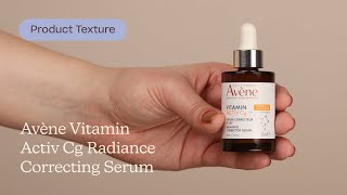 Avène Vitamin Activ Cg Radiance Correcting Serum Texture  Care to Beauty [upl. by Sankey]