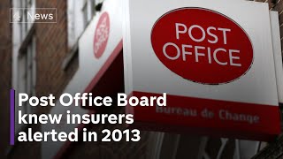 Post Office Board knew about Horizon system flaws and exclusive document show insurers were alerted [upl. by Cassaundra]