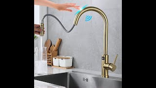 Digital Kitchen Faucet Smart Pull Out Kitchen Mixer Tap Hot Cold Touch Digital Kitchen Mixer Faucets [upl. by Low18]