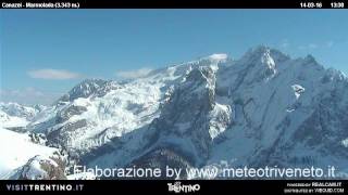 Webcam Marmolada dal Belvedere  Inverno 201516 [upl. by Elrod759]