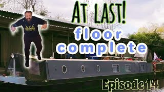 Narrowboat Renovation Episode 14  Floor complete [upl. by Aliuqaj873]