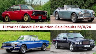 Classic Car Auction ResultsHistorics Auctions sale 231124 [upl. by Bee]