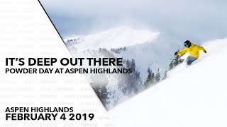 Today at Aspen Highlands  Feb 4 2019 [upl. by Saphra655]