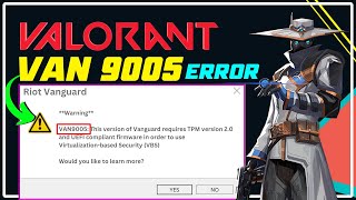 How to Fix VAN9005 Error in Valorant  VAN9005 ERROR CODE Windows 1110 SOLVED [upl. by Brandwein]